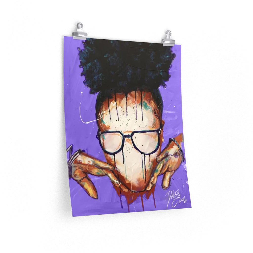 Naturally VIII Premium PURPLE Matte vertical posters