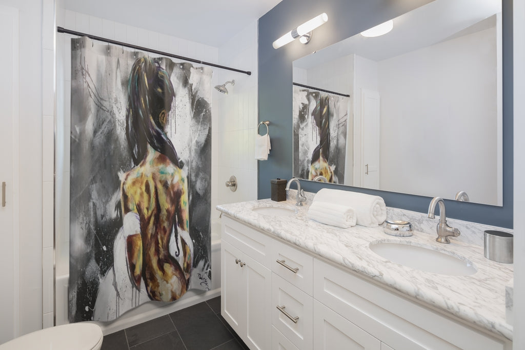 Undressed VI Shower Curtains
