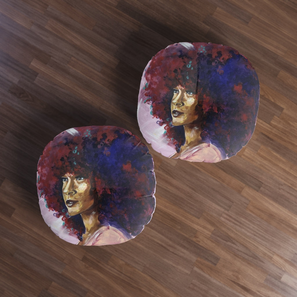 Naturally Kayla Madonna Tufted Floor Pillow, Round