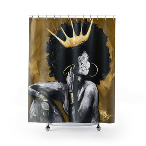 Naturally Queen VI GOLD Shower Curtains