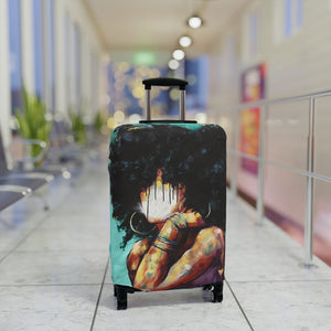 Naturally II TEAL Luggage Cover