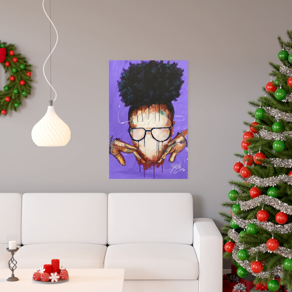 Naturally VIII Premium PURPLE Matte vertical posters
