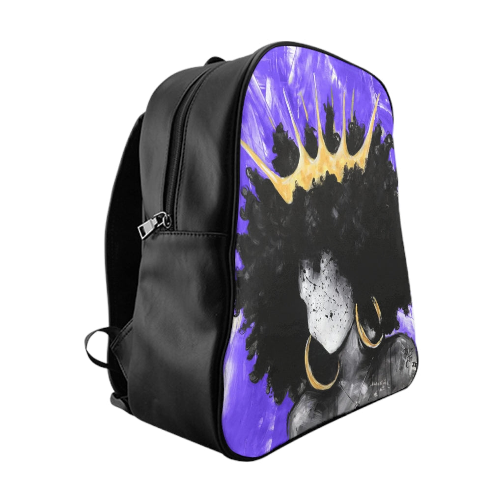 Naturally Queen III PURPLE School Backpack