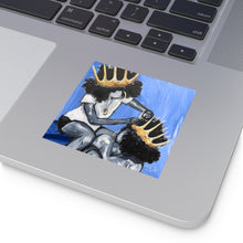 Naturally Queens BLUE Square Vinyl Stickers