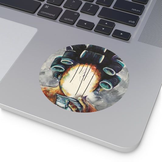 Naturally Undressed IX Round Vinyl Stickers