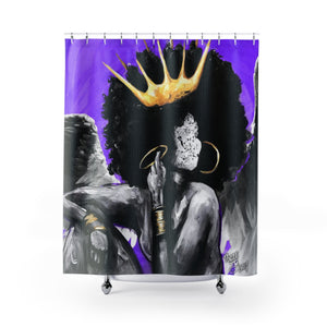 Naturally Queen VI ANGEL PURPLE Shower Curtains