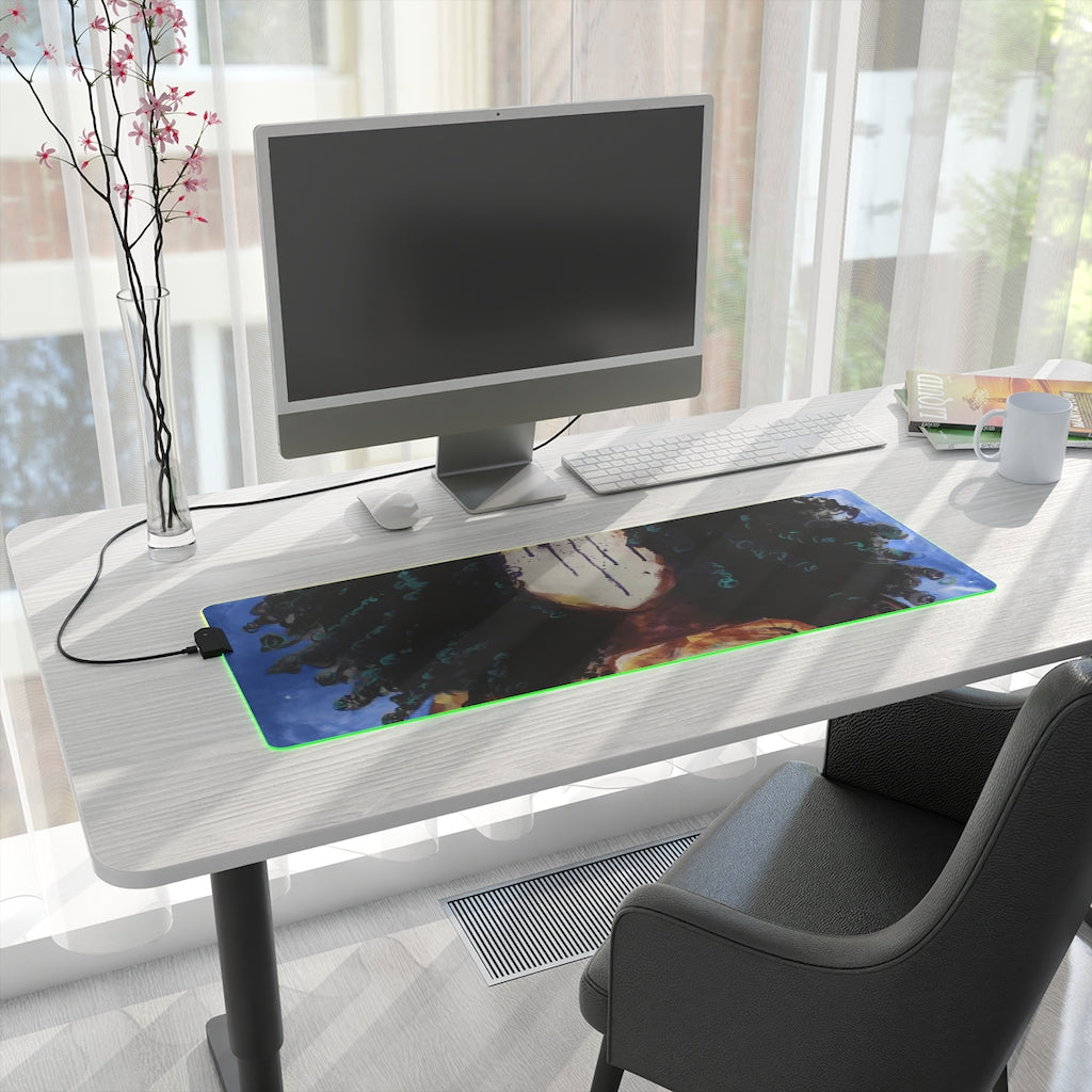 Naturally I BLUE LED Gaming Mouse Pad