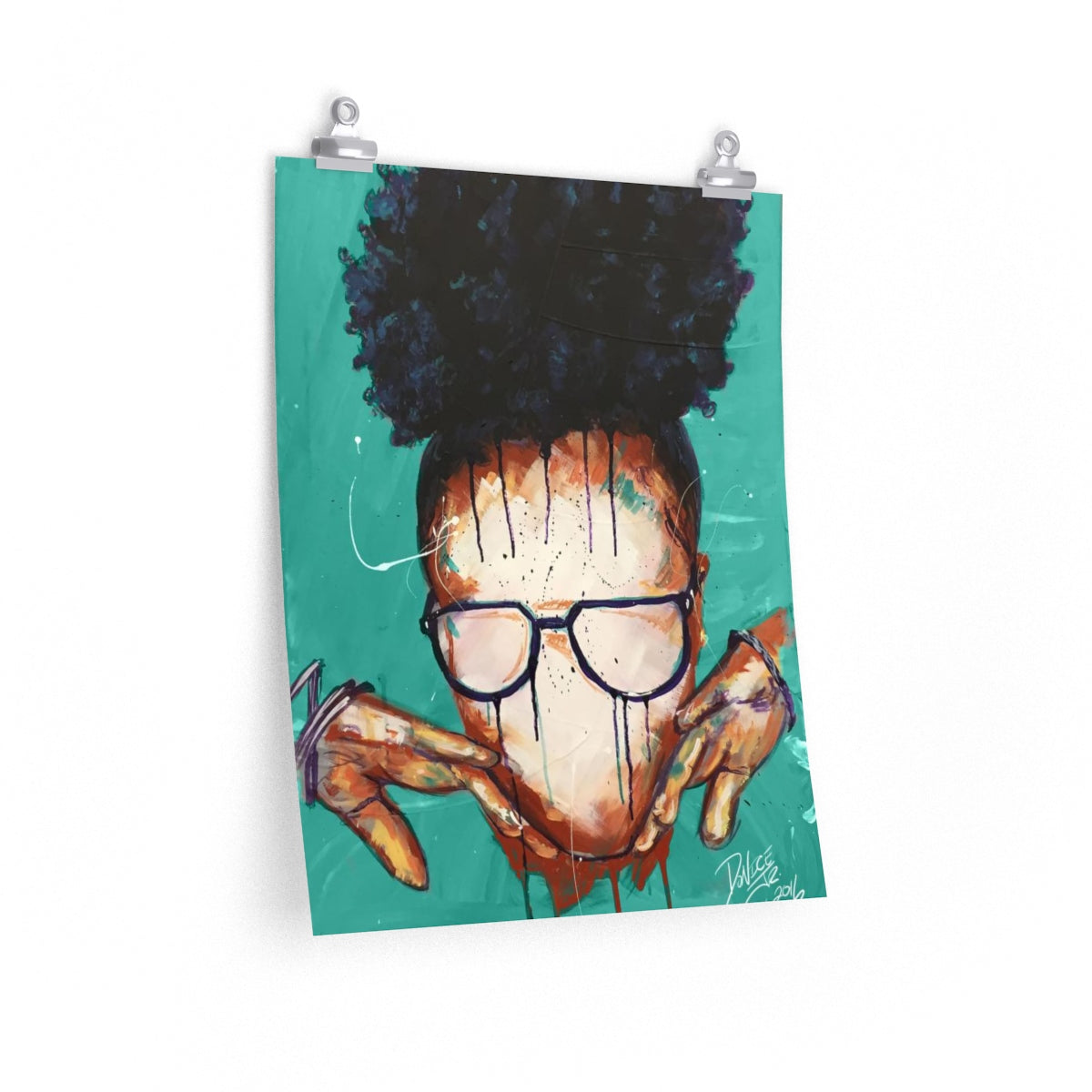 Naturally VII TEAL Premium Matte vertical posters