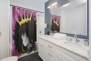 Naturally Queen III PINK Shower Curtains