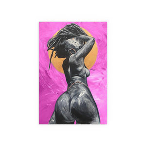 Naturally Nude V PINK Silk Posters