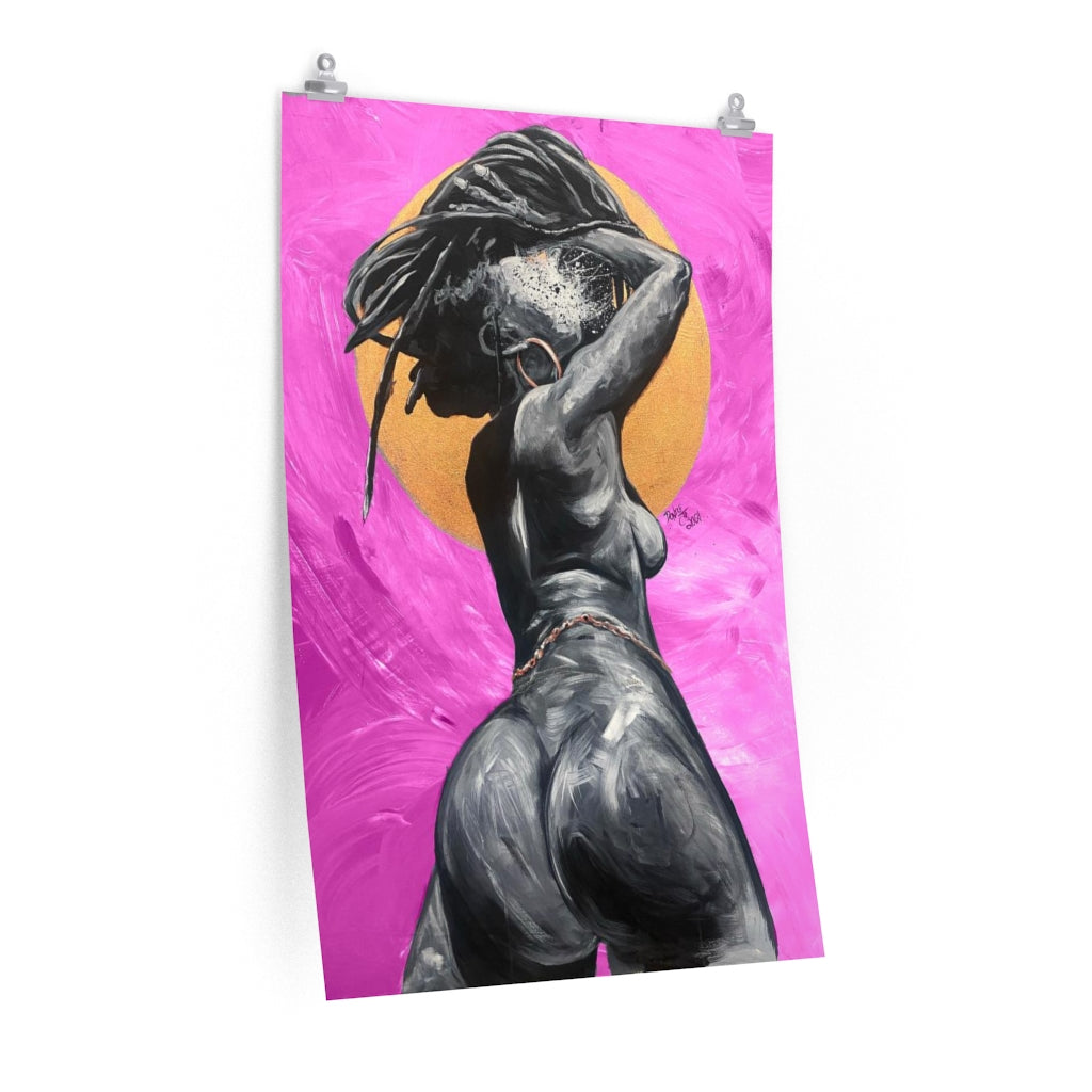 Naturally Nude V PINK Premium Matte vertical posters