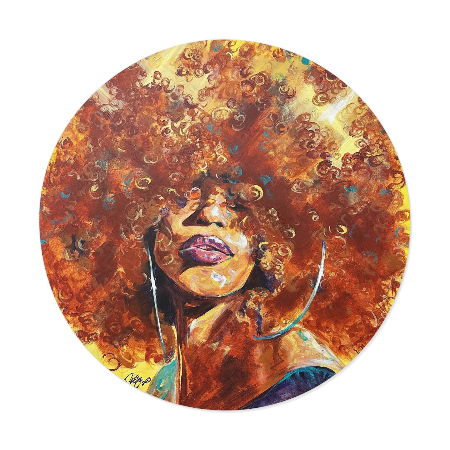 Naturally Karina Round Vinyl Stickers