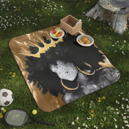 Naturally Queen III GOLD Picnic Blanket