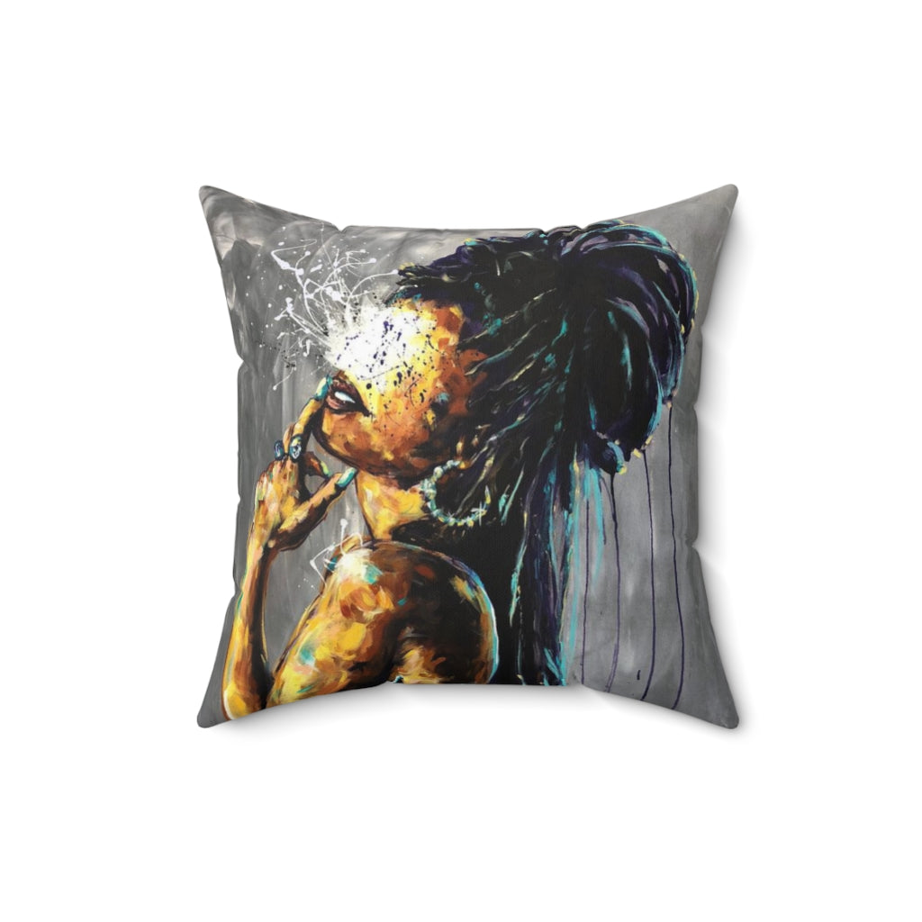 Naturally LVIII Faux Suede Square Pillow