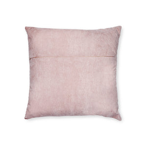Naturally Kayla Madonna Square Pillow - Pink Back