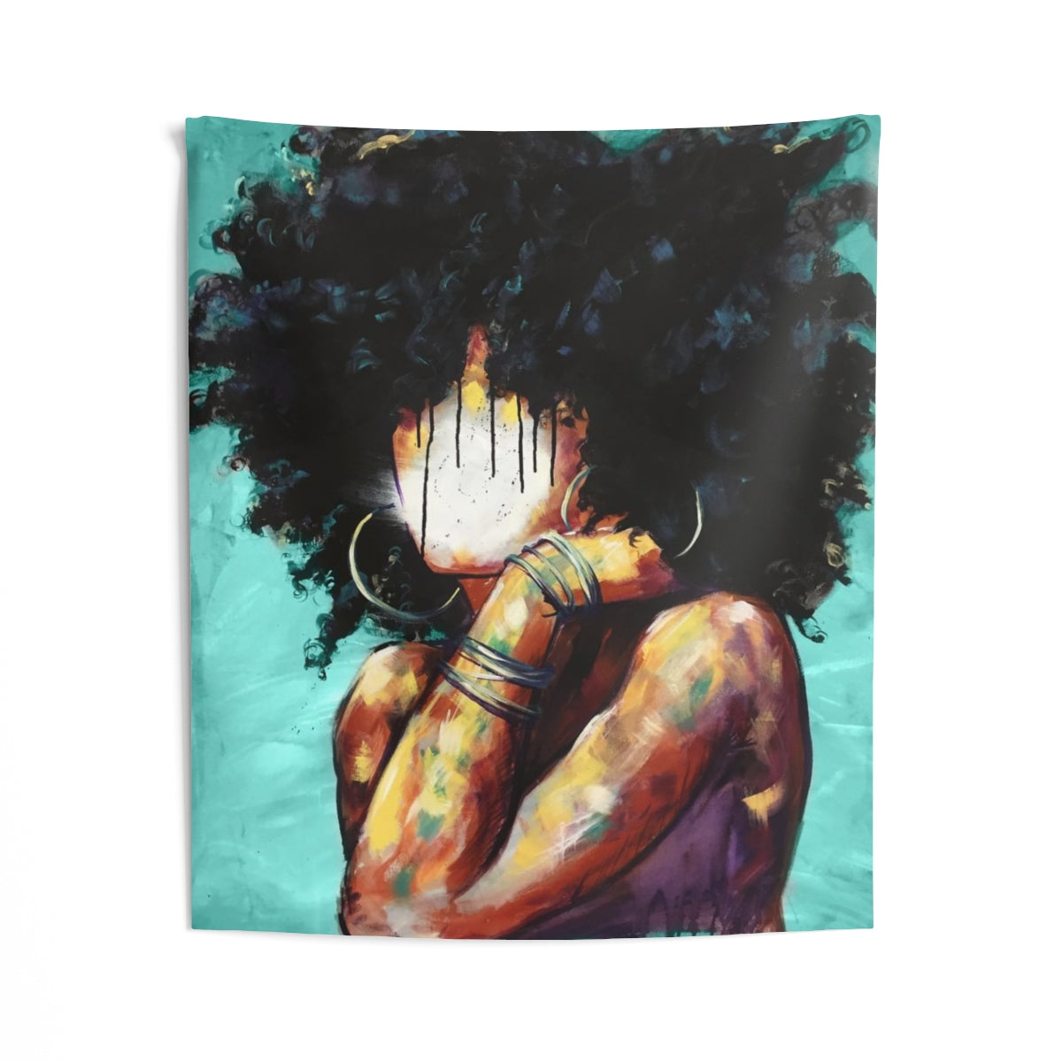 Naturally II TEAL Indoor Wall Tapestries