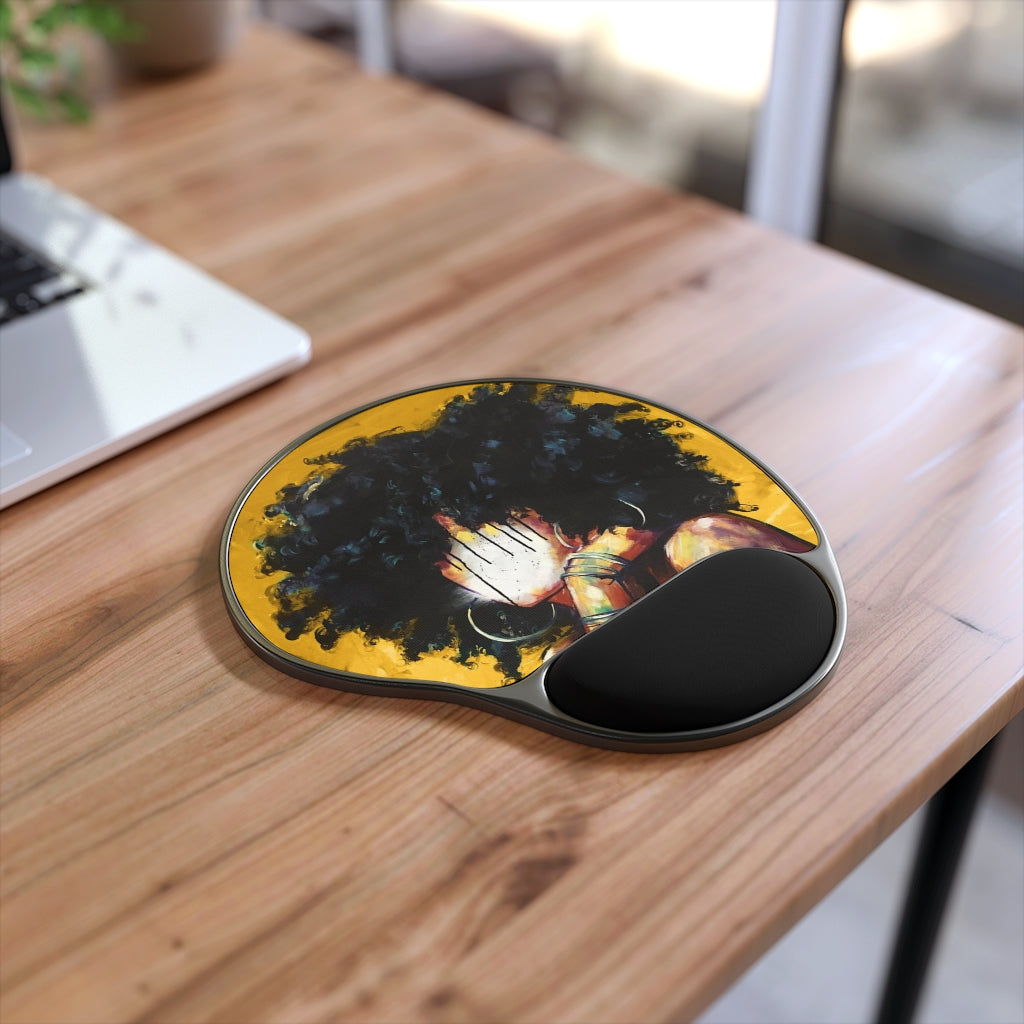 Naturally II GOLD Mouse Pad With Wrist Rest