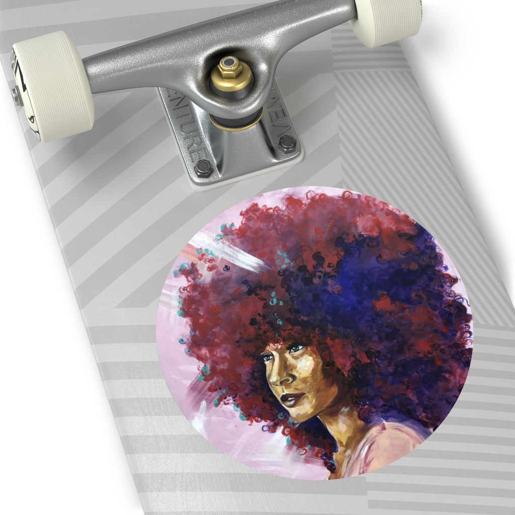 Naturally Kayla Madonna Round Vinyl Stickers