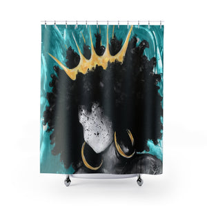Naturally Queen III TEAL Shower Curtains