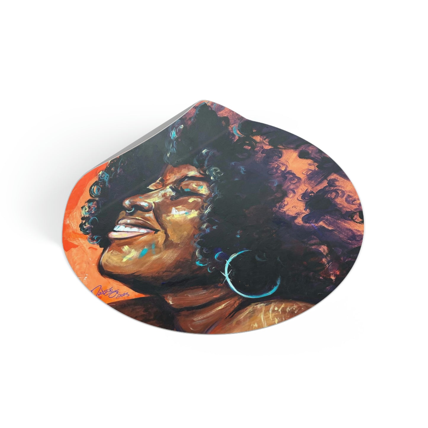 Naturally Stephanie Round Vinyl Stickers