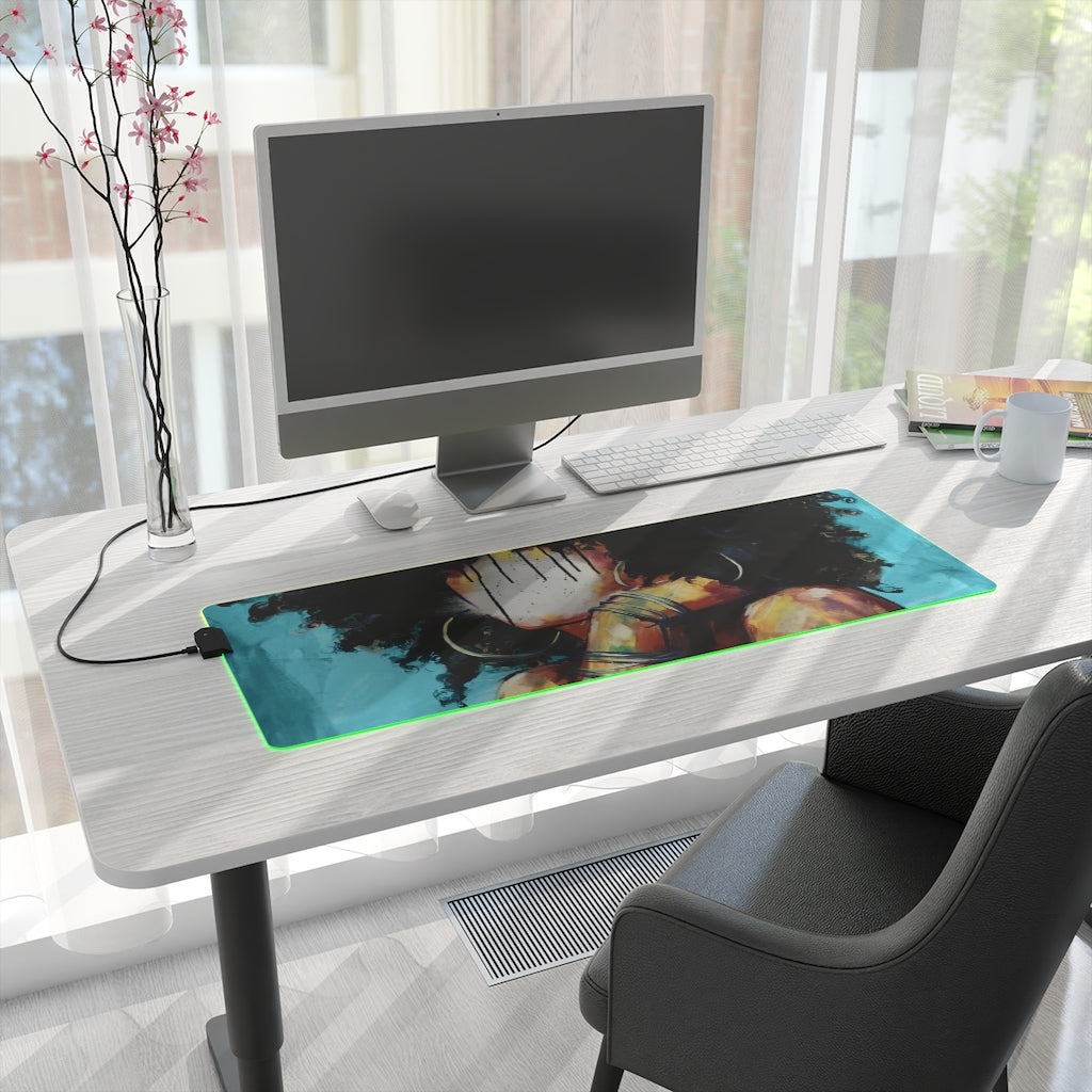 Naturally II BLUE LED Gaming Mouse Pad