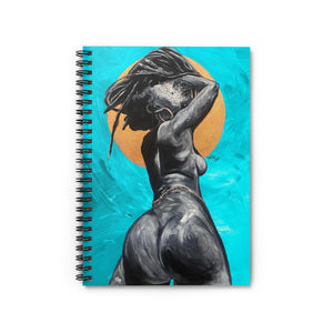 Naturally Nude V TEAL Spiral Notebook - Ruled Line
