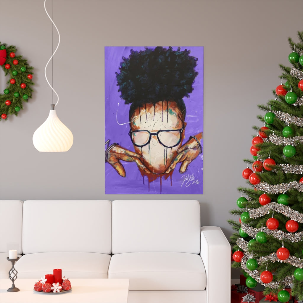 Naturally VIII Premium PURPLE Matte vertical posters