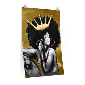 Naturally Queen VI GOLD Premium Matte vertical posters