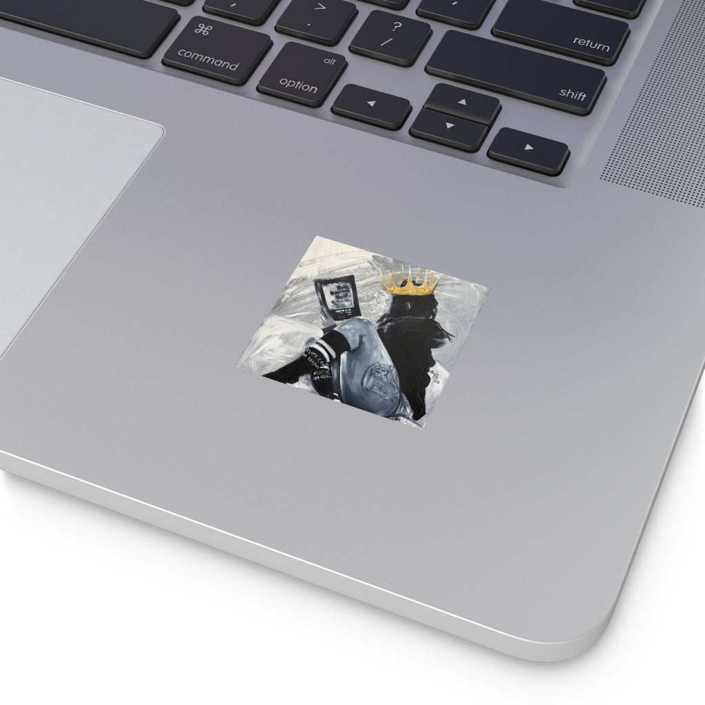 Naturally Queen Dara Square Vinyl Stickers