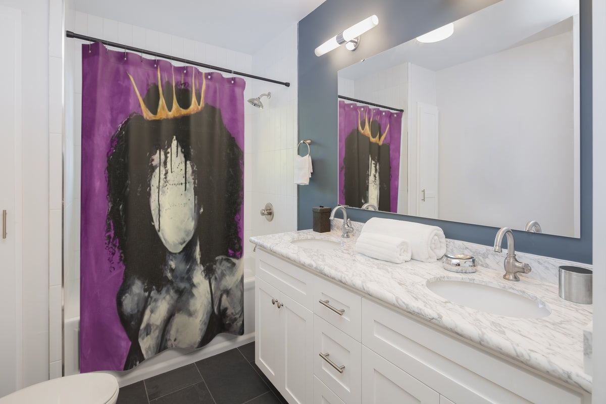 Naturally Queen PURPLE Shower Curtains