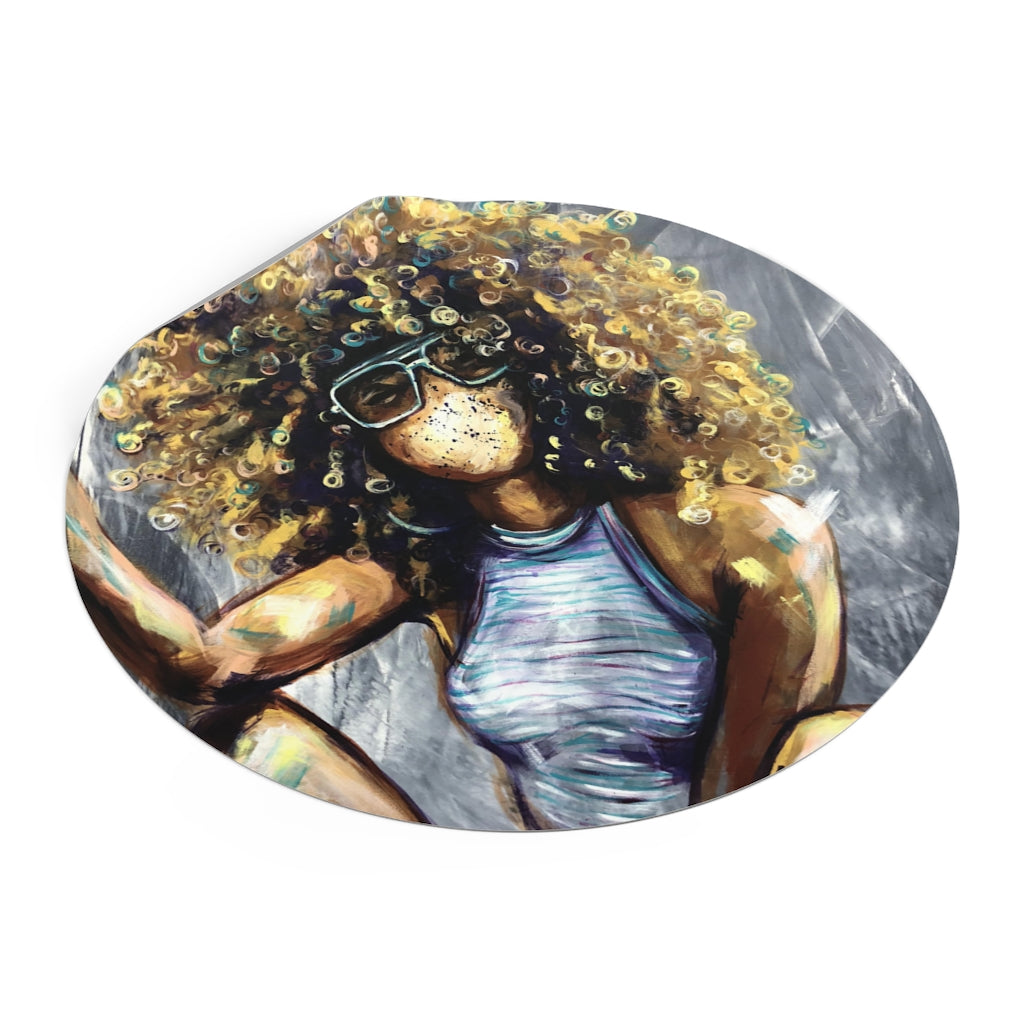 Naturally Nia Round Vinyl Stickers