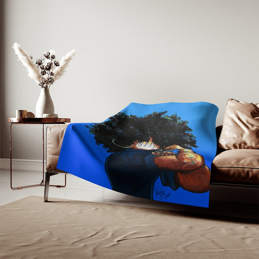 Naturally the Riveter BLUESweatshirt Blanket