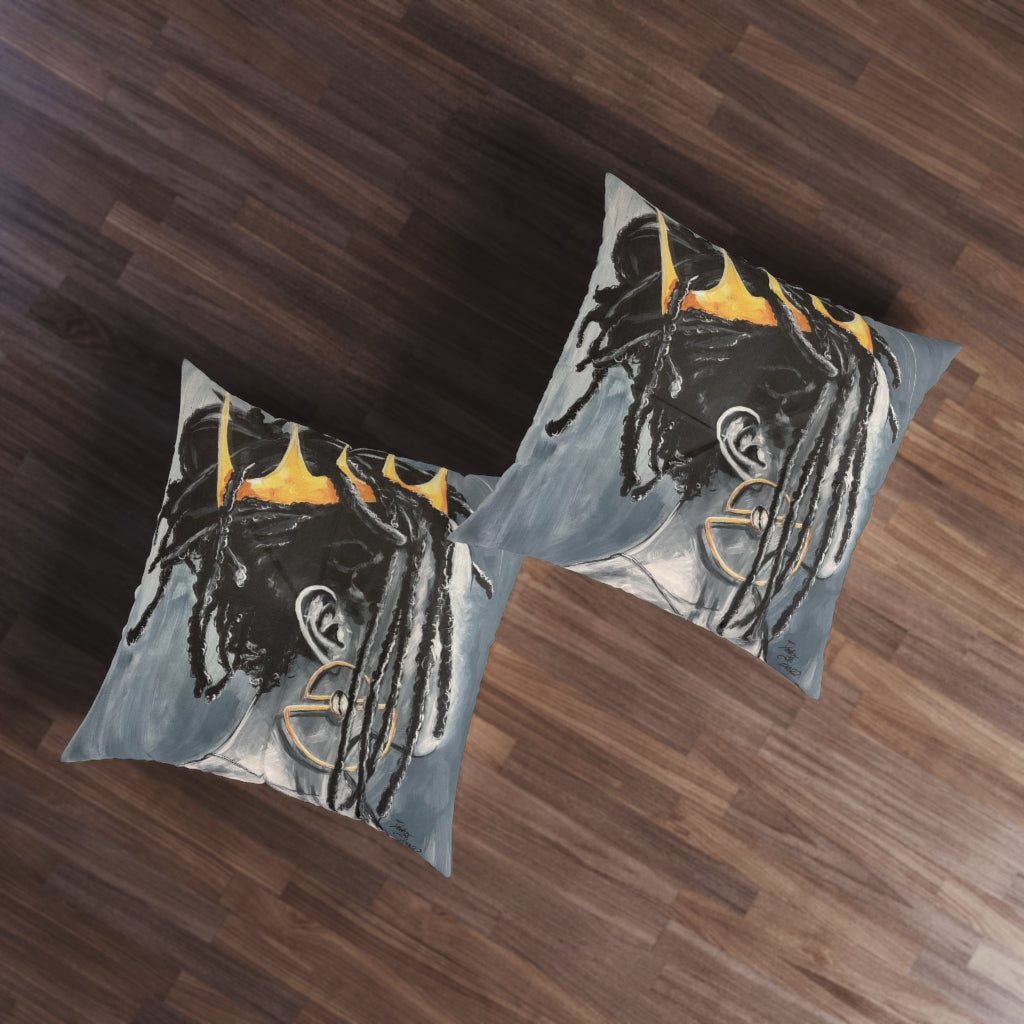 Naturally Queen XXIII Tufted Floor Pillow, Square