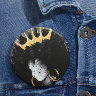 Naturally Queen III Custom Pin Buttons