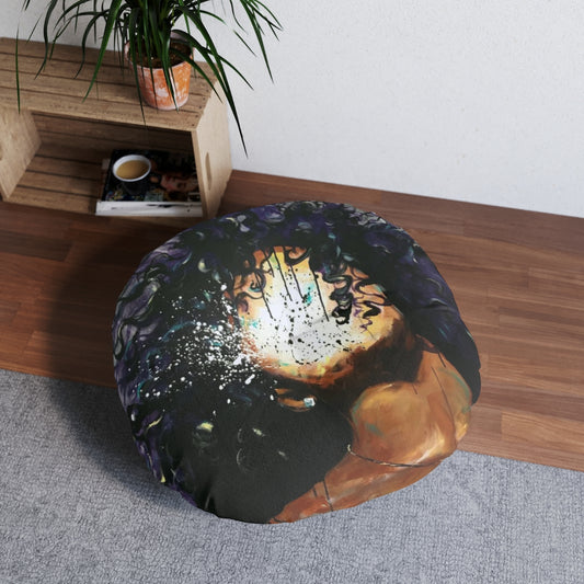 Naturally XXXVII Tufted Floor Pillow, Round