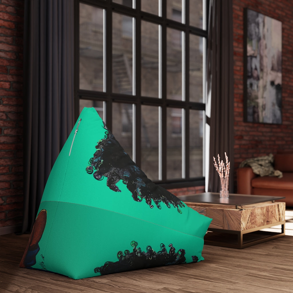 Naturally The Riveter TEAL Bean Bag Chair Cover