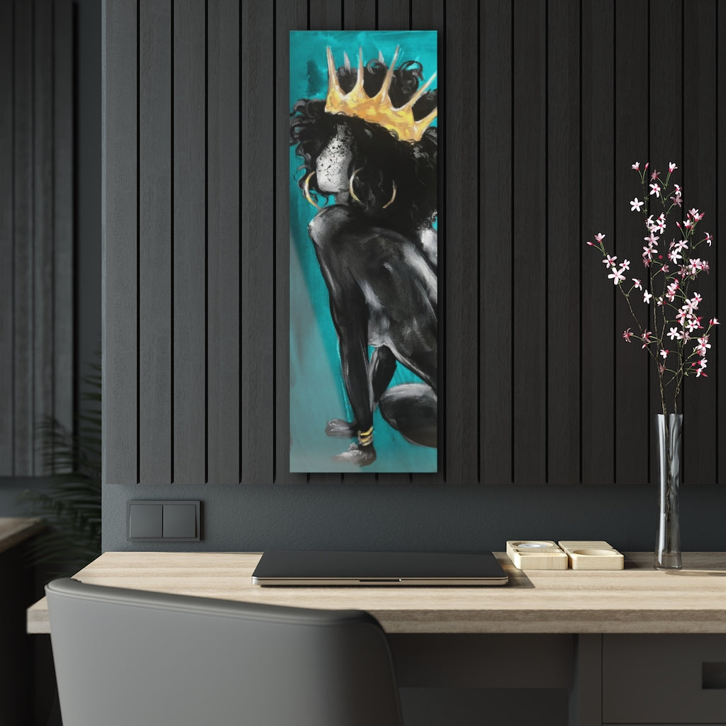Naturally Queen VI TEAL Acrylic Prints