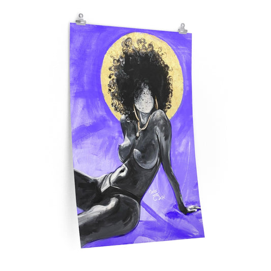 Naturally Nude III PURPLE Premium Matte vertical posters