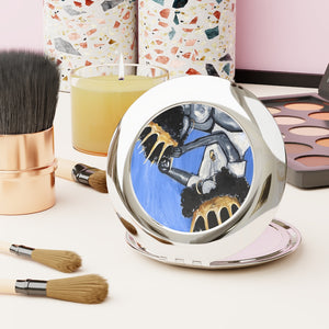 Naturally Queens BLUE Compact Travel Mirror