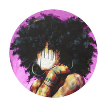 Naturally II PINK Round Vinyl Stickers