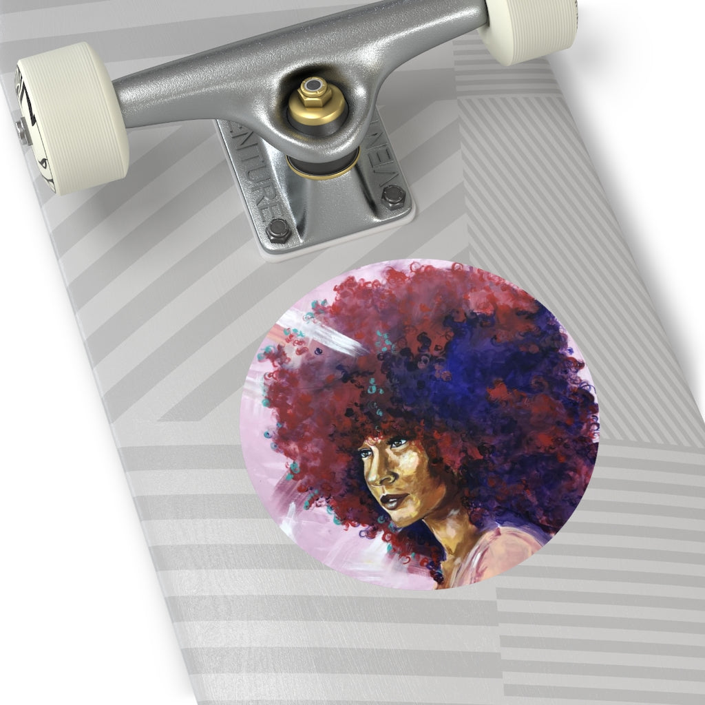 Naturally Kayla Madonna Round Vinyl Stickers