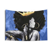 Naturally Queen VI BLUE Indoor Wall Tapestries