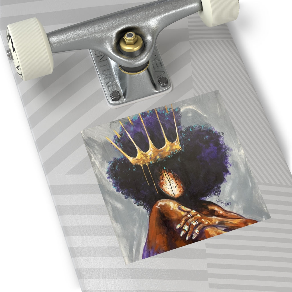 Naturally Queen  XVIII Square Vinyl Stickers