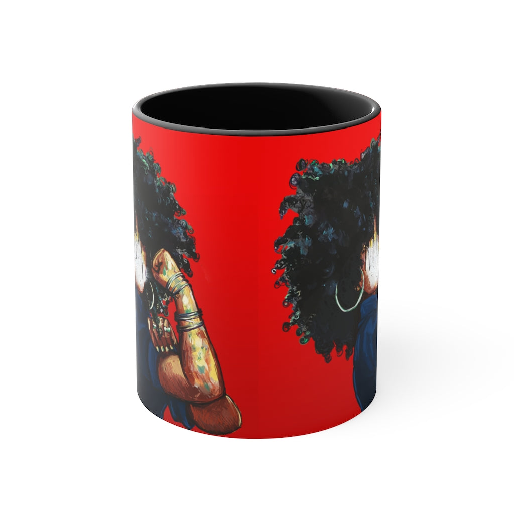 Naturally the Riveter RED Accent Coffee Mug, 11oz