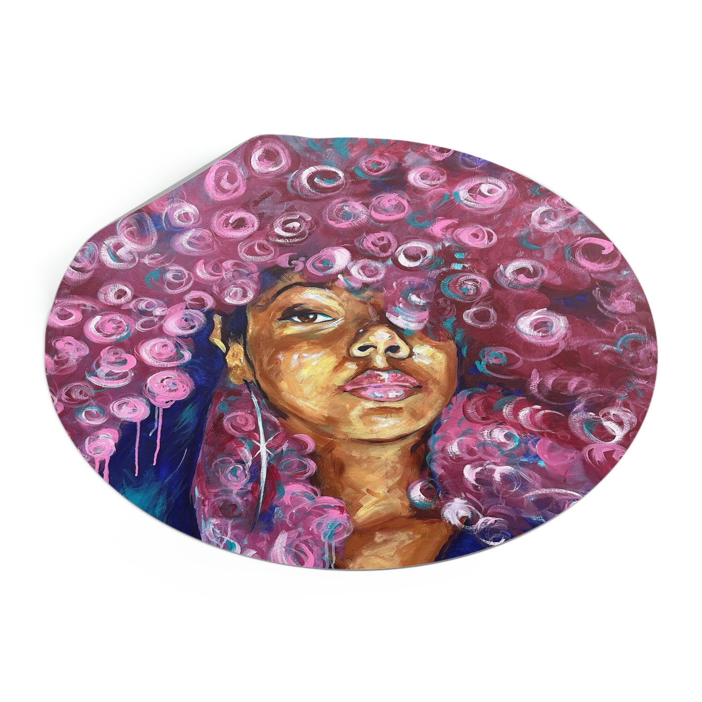 Naturally Rosado Round Vinyl Stickers