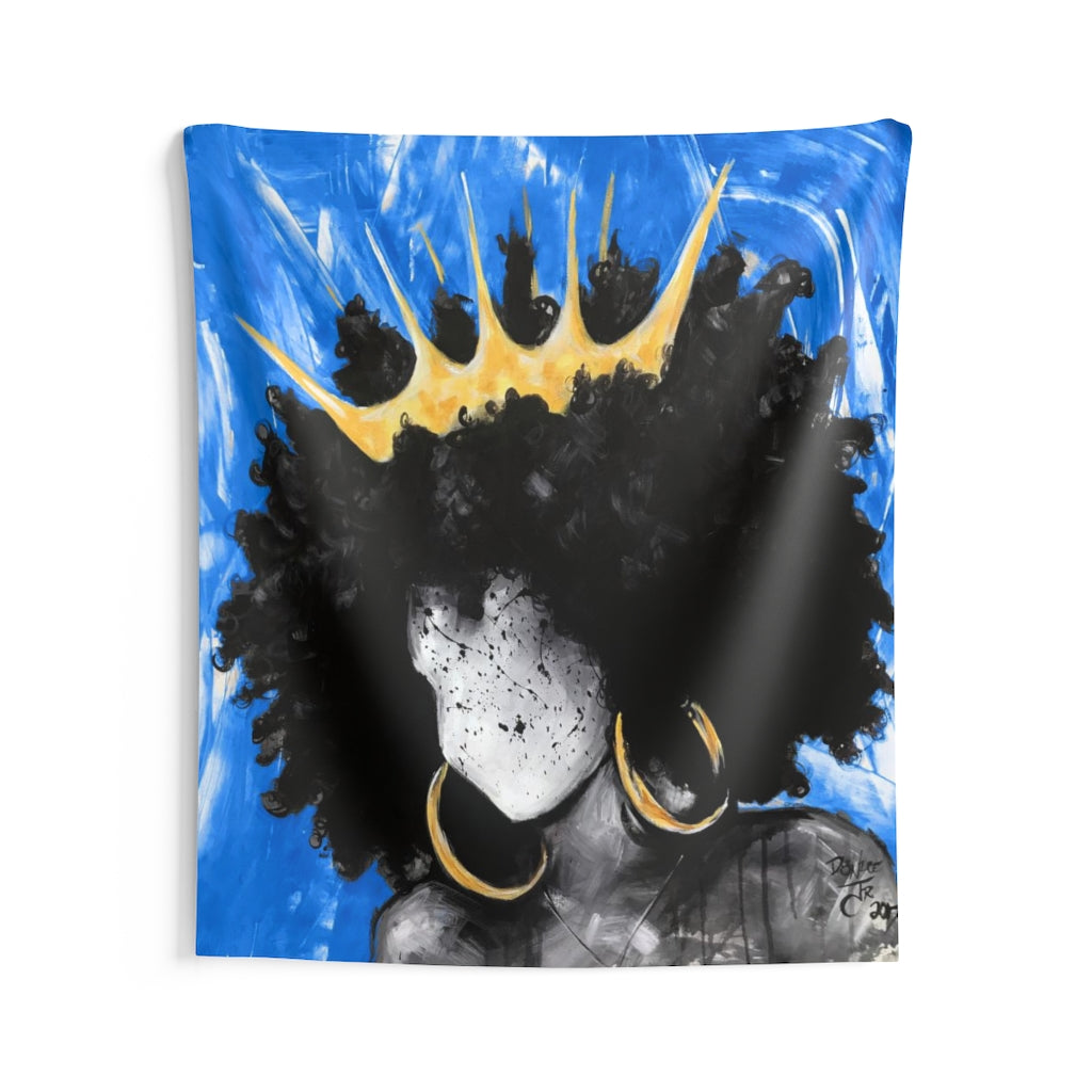 Naturally Queen III BLUE Indoor Wall Tapestries