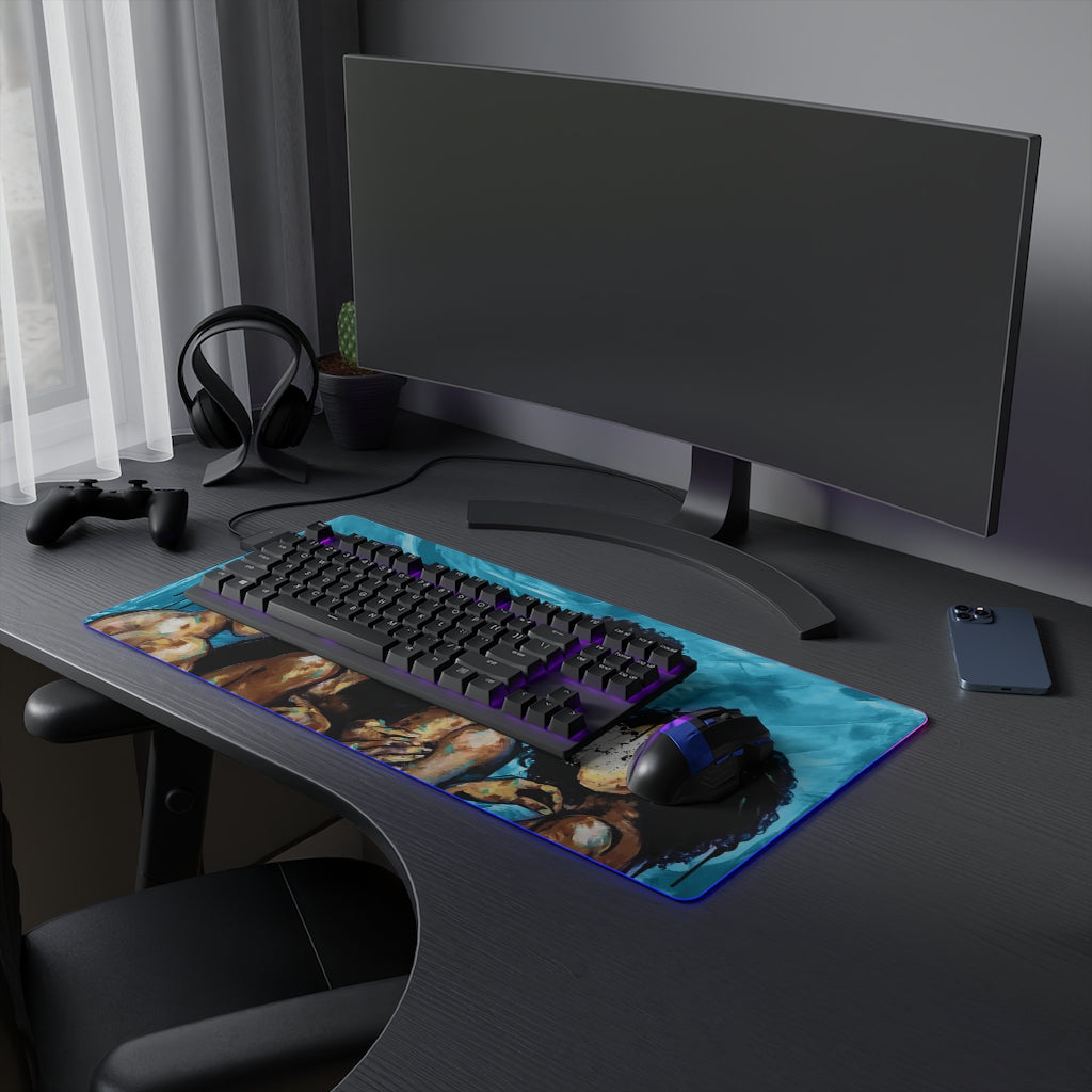 Naturally XLIV BLUE LED Gaming Mouse Pad