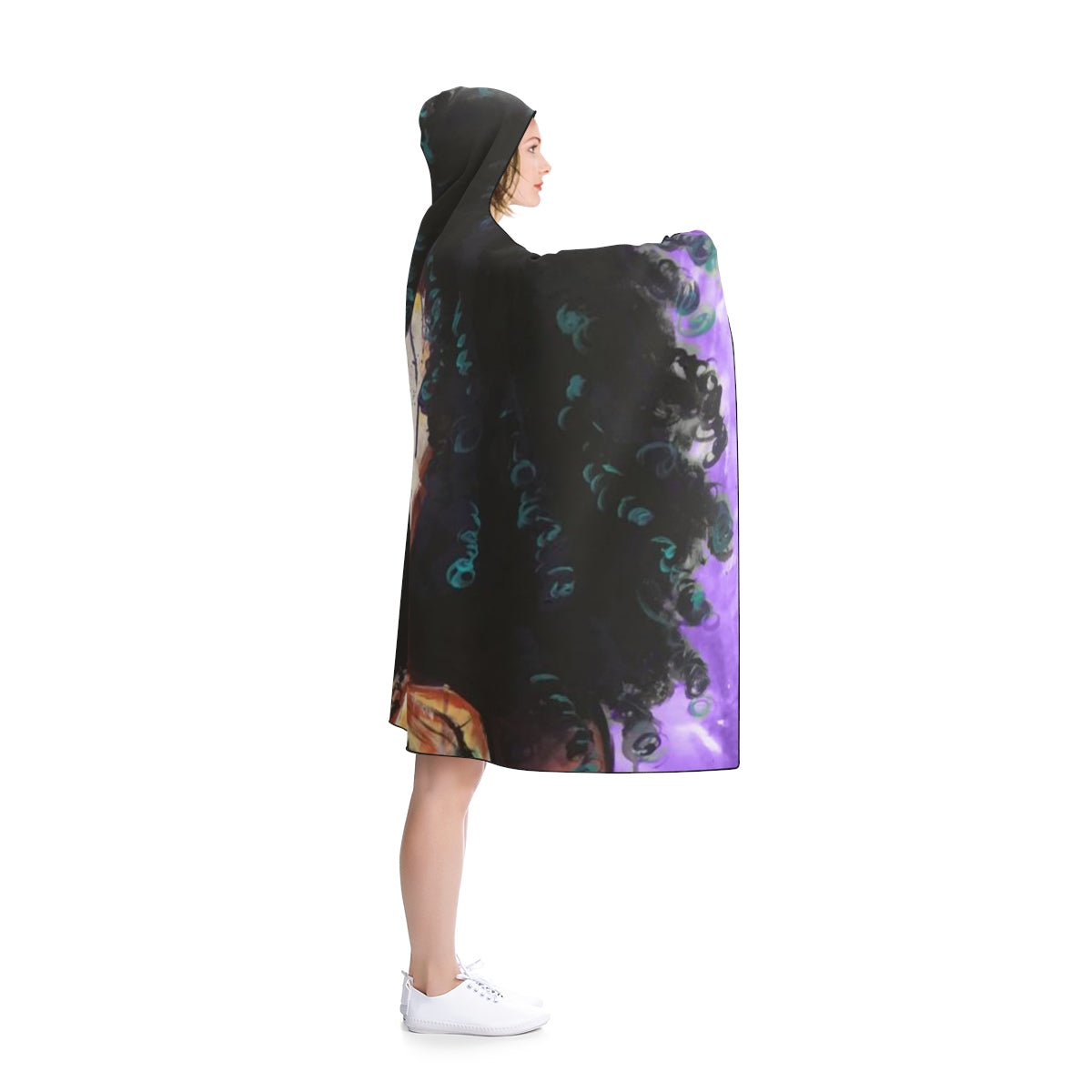 Naturally I PURPLE Hooded Blanket