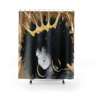 Naturally Queen III GOLD Shower Curtains