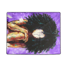 Naturally I Purple Polyester Blanket